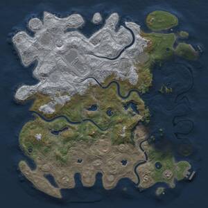 Thumbnail Rust Map: Procedural Map, Size: 4500, Seed: 218342897, 15 Monuments