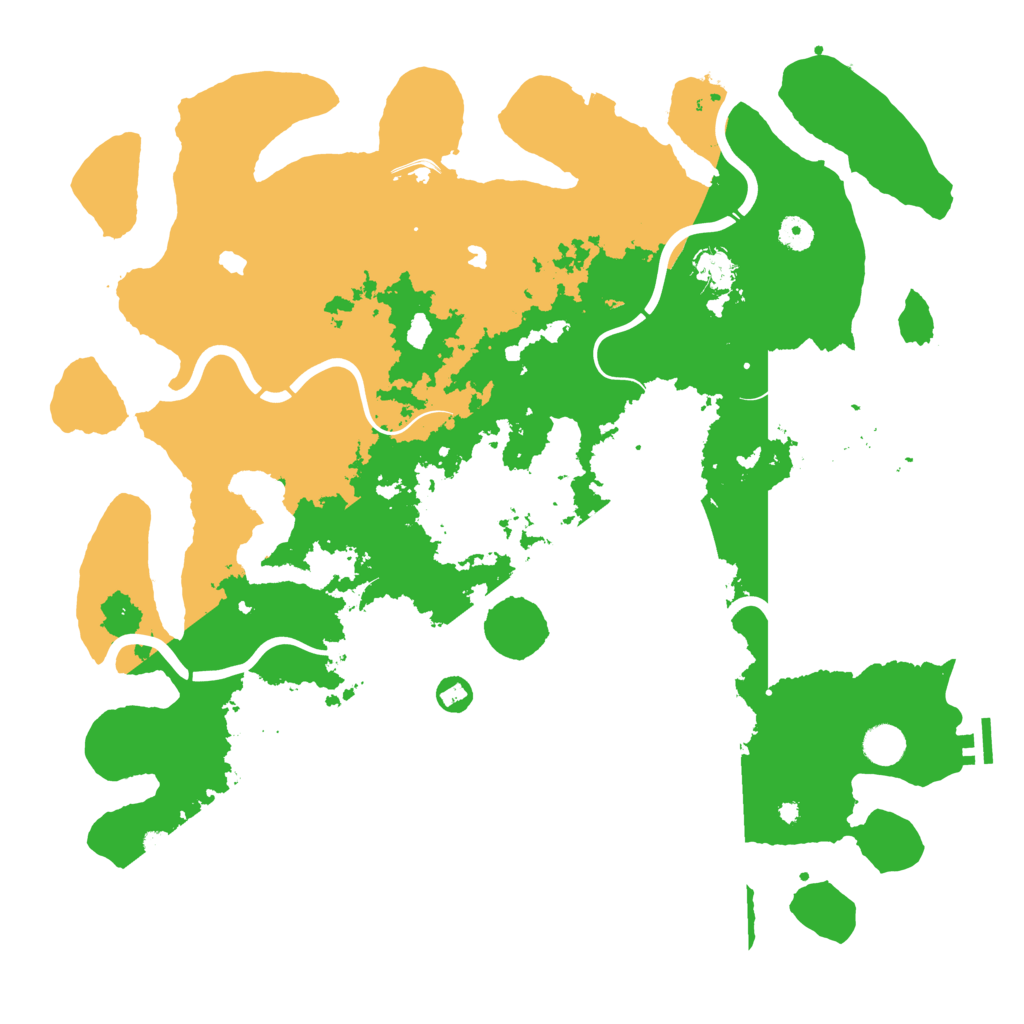 Biome Rust Map: Procedural Map, Size: 4500, Seed: 1997343640