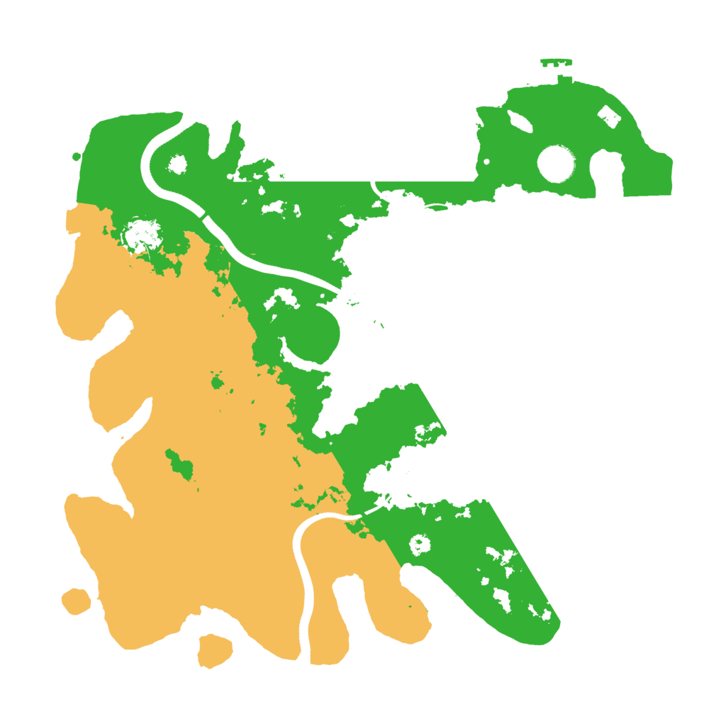 Biome Rust Map: Procedural Map, Size: 3500, Seed: 87117279
