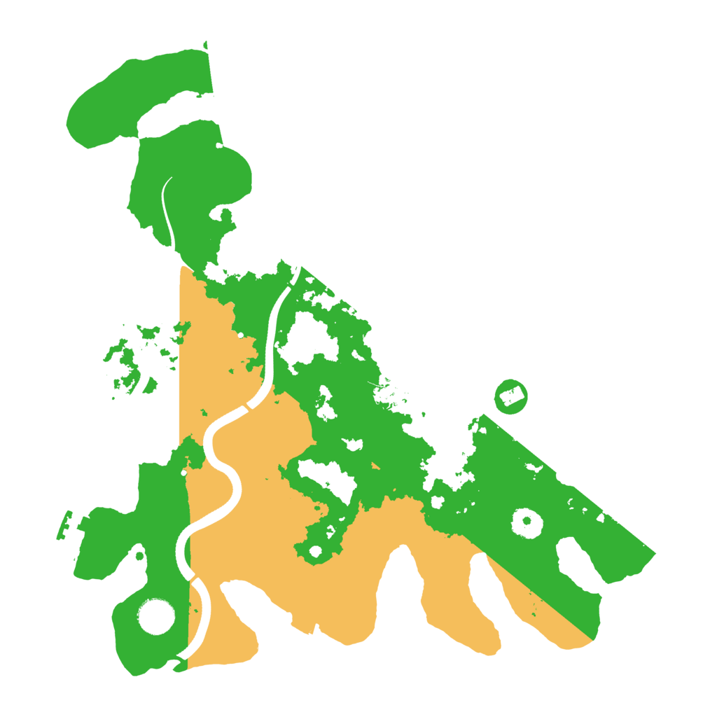 Biome Rust Map: Procedural Map, Size: 3500, Seed: 45814545