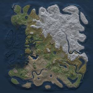 Thumbnail Rust Map: Procedural Map, Size: 4750, Seed: 1708456380, 15 Monuments