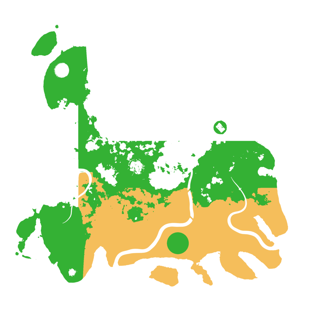 Biome Rust Map: Procedural Map, Size: 3800, Seed: 376967971