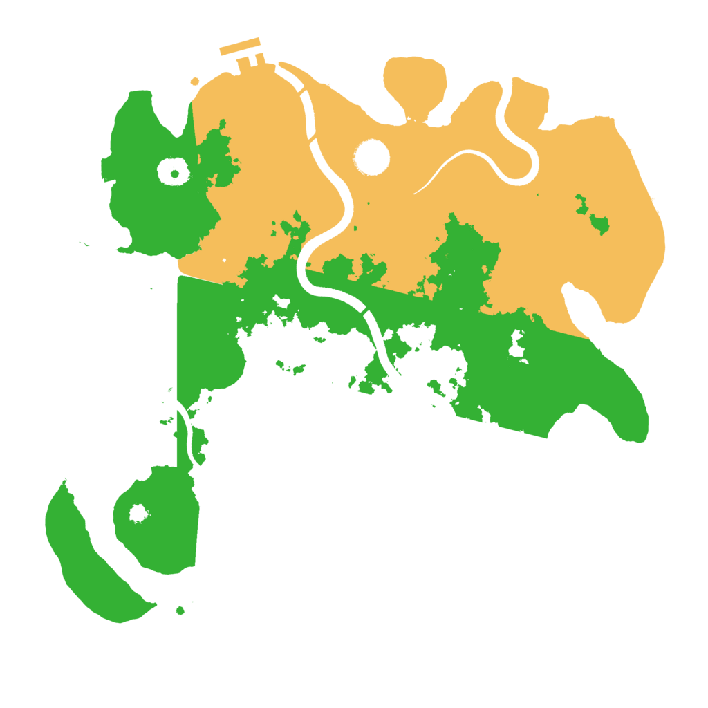 Biome Rust Map: Procedural Map, Size: 3500, Seed: 1137980702