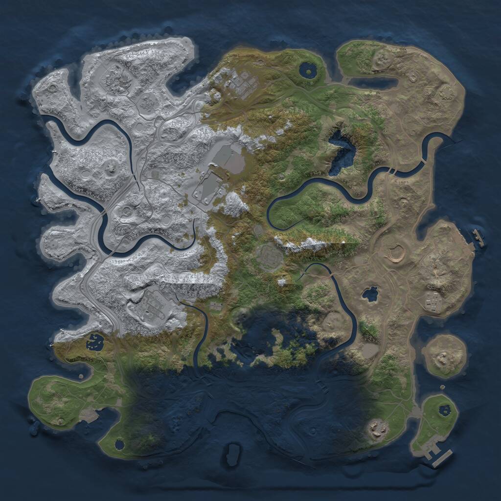 Rust Map: Procedural Map, Size: 4250, Seed: 82201178, 15 Monuments