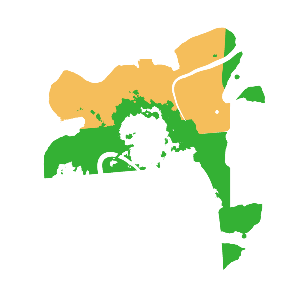 Biome Rust Map: Procedural Map, Size: 2500, Seed: 279710544