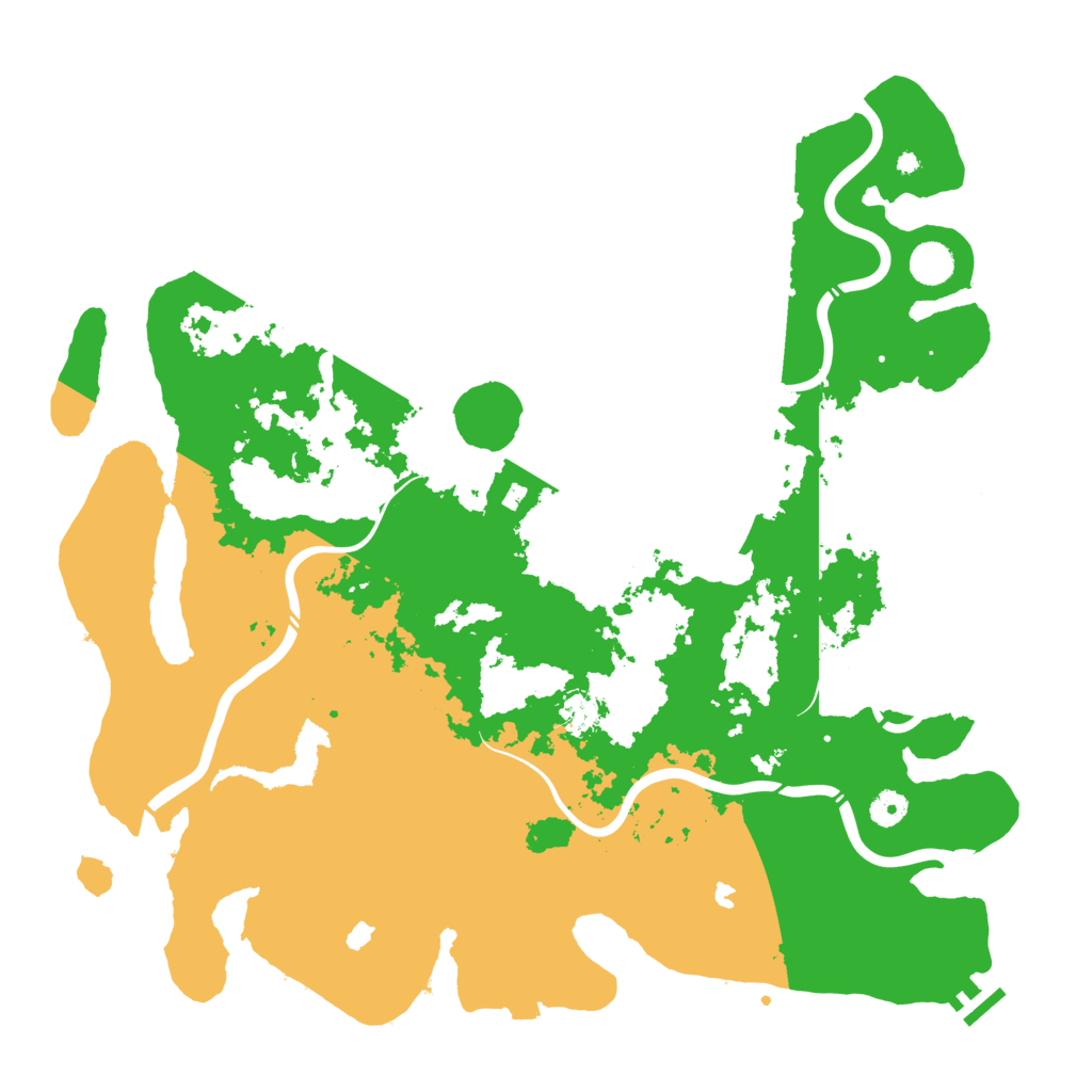 Biome Rust Map: Procedural Map, Size: 4500, Seed: 349961875