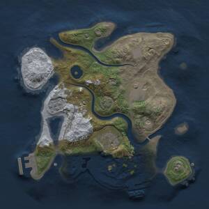 Thumbnail Rust Map: Procedural Map, Size: 2500, Seed: 1270460876, 8 Monuments