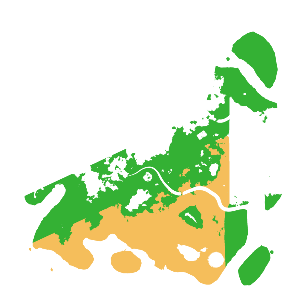 Biome Rust Map: Procedural Map, Size: 3500, Seed: 1755455592