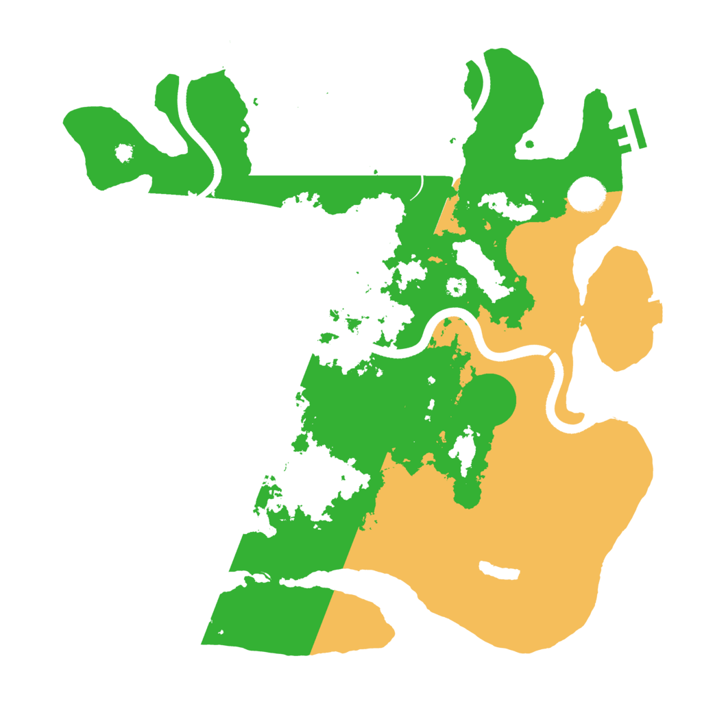 Biome Rust Map: Procedural Map, Size: 3500, Seed: 31989