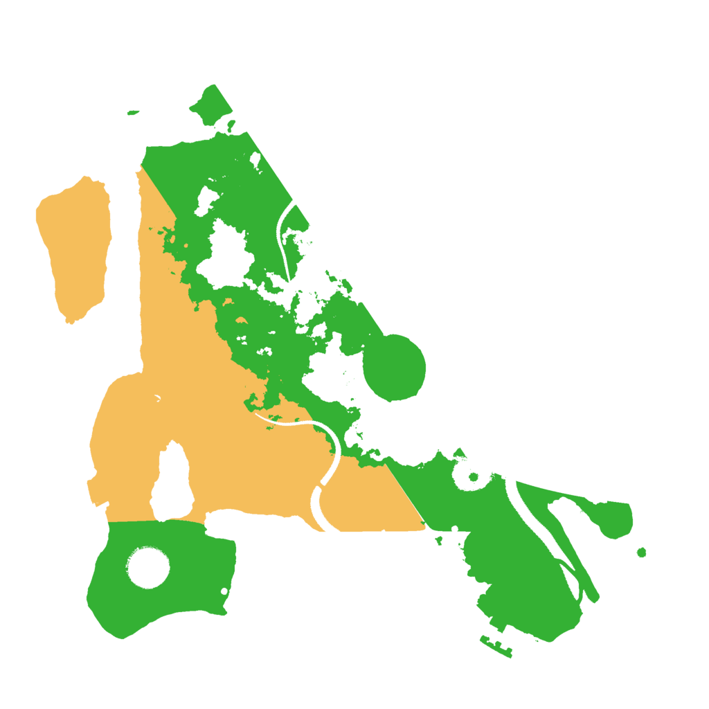 Biome Rust Map: Procedural Map, Size: 3000, Seed: 20320429