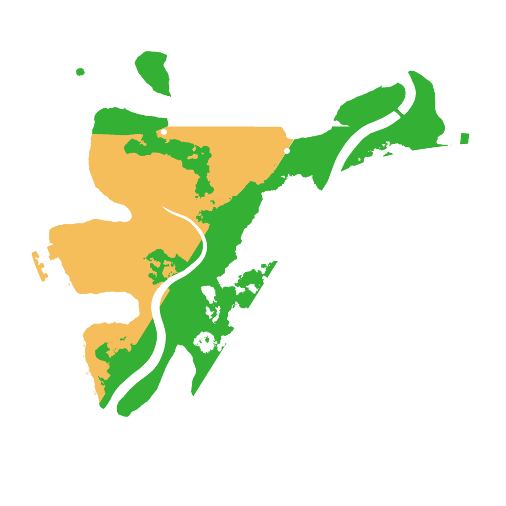 Biome Rust Map: Procedural Map, Size: 2500, Seed: 2000260128