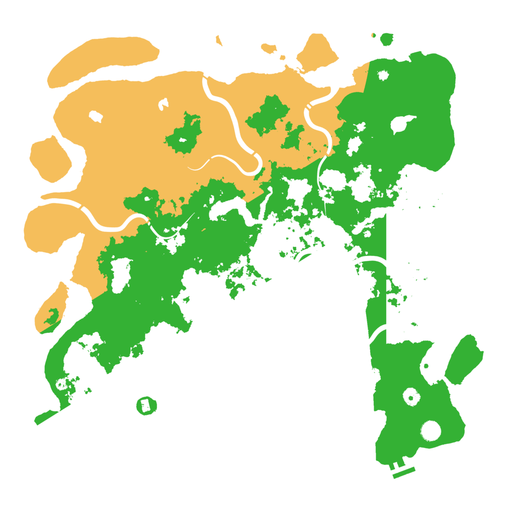Biome Rust Map: Procedural Map, Size: 4500, Seed: 406947956