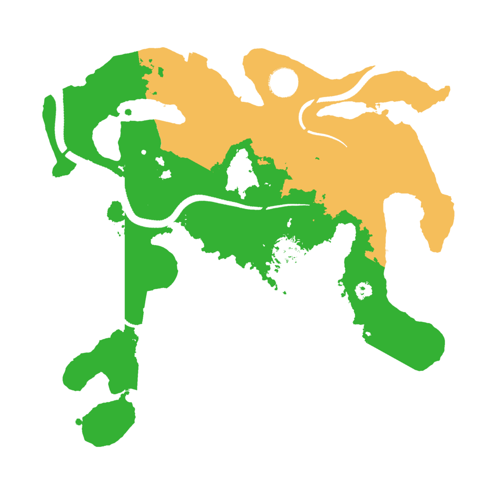 Biome Rust Map: Procedural Map, Size: 3000, Seed: 925245