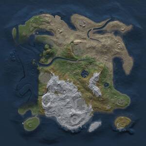 Thumbnail Rust Map: Procedural Map, Size: 3000, Seed: 925245, 11 Monuments