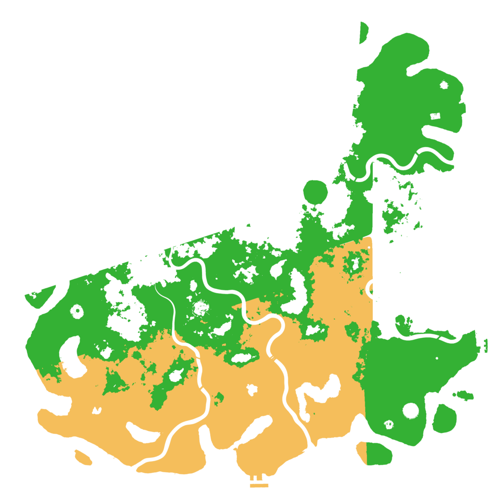 Biome Rust Map: Procedural Map, Size: 5500, Seed: 62799