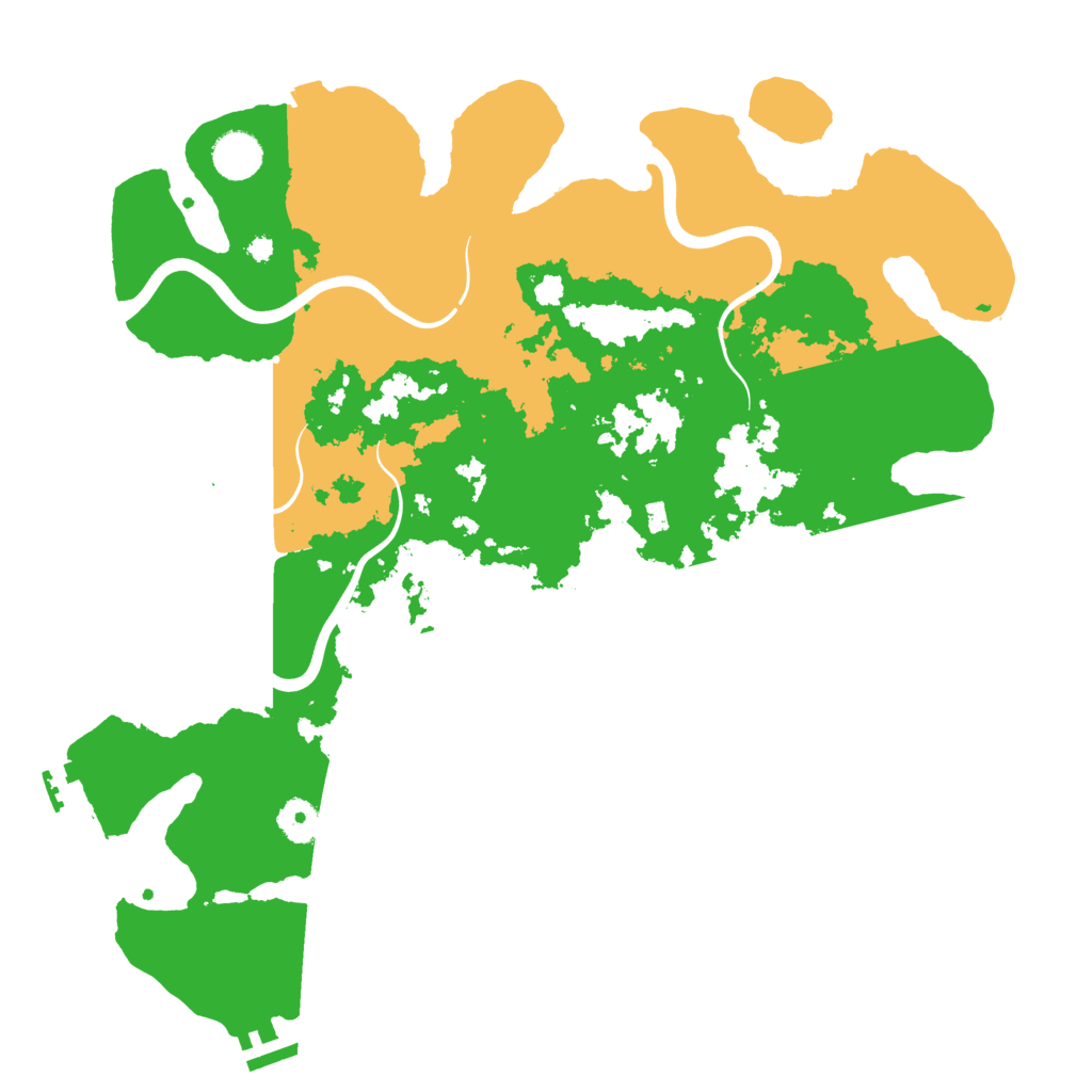 Biome Rust Map: Procedural Map, Size: 3900, Seed: 45701