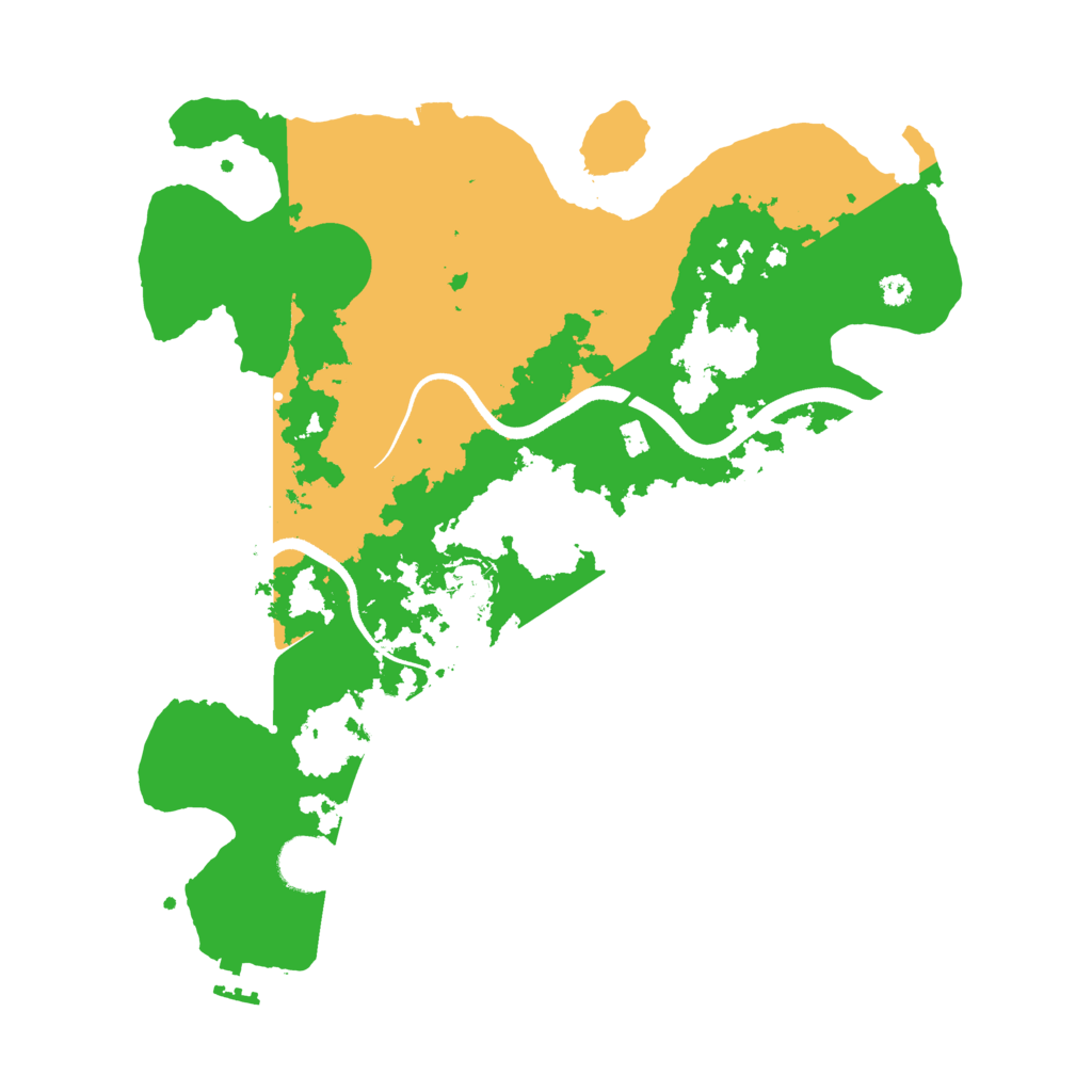 Biome Rust Map: Procedural Map, Size: 3500, Seed: 991221