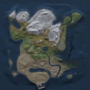 Thumbnail Rust Map: Procedural Map, Size: 2800, Seed: 1752478921, 10 Monuments