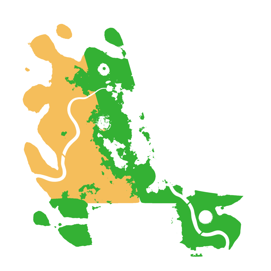 Biome Rust Map: Procedural Map, Size: 3500, Seed: 1764590700