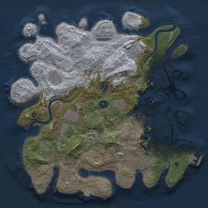 Thumbnail Rust Map: Procedural Map, Size: 3750, Seed: 495322094, 15 Monuments