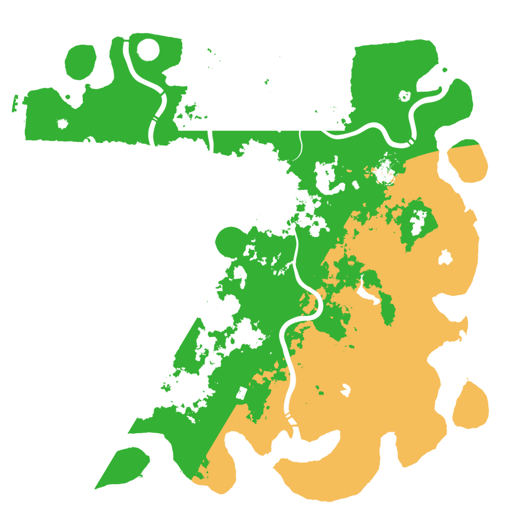 Biome Rust Map: Procedural Map, Size: 4500, Seed: 440295162