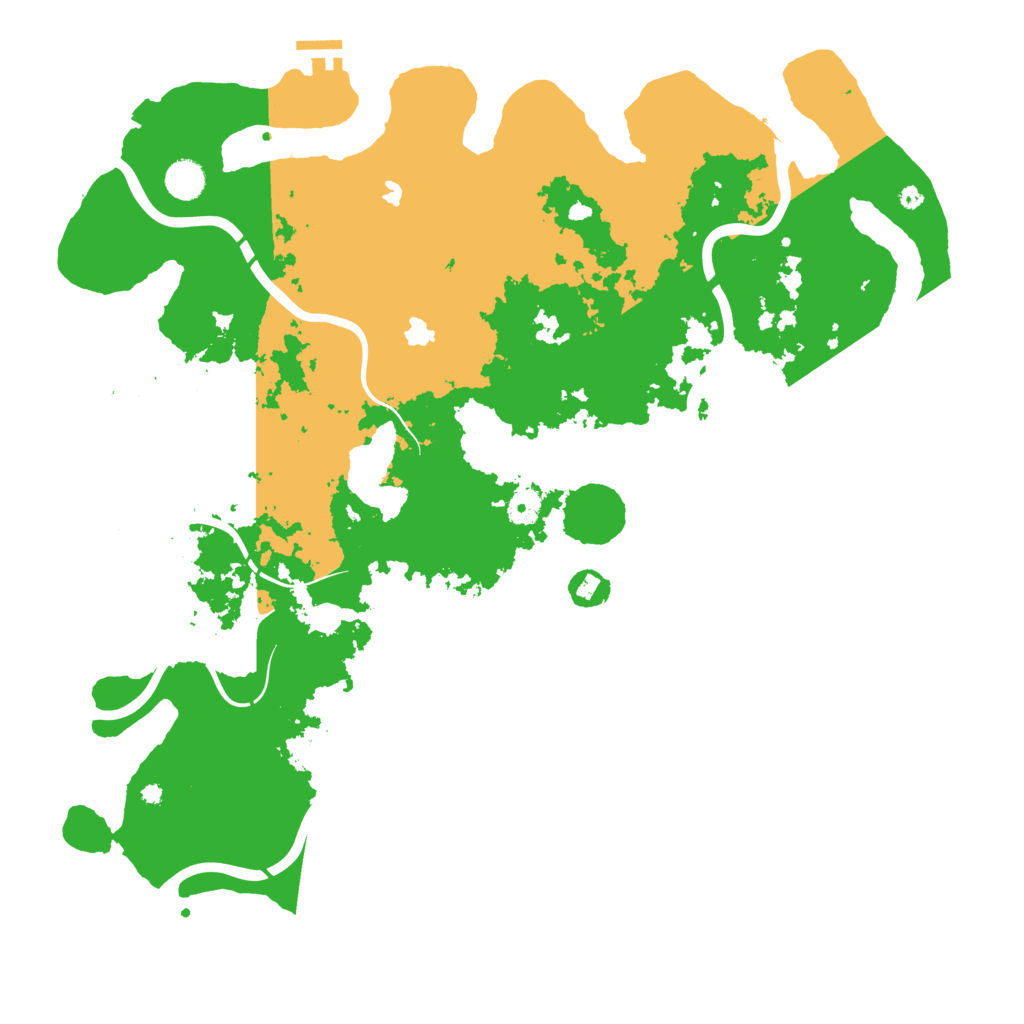 Biome Rust Map: Procedural Map, Size: 4500, Seed: 2024122273