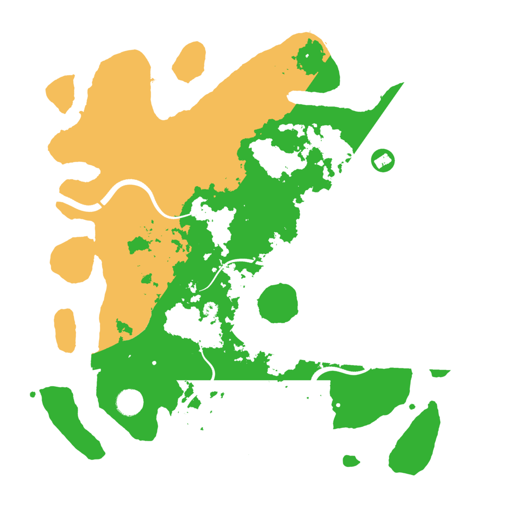 Biome Rust Map: Procedural Map, Size: 3500, Seed: 365776654
