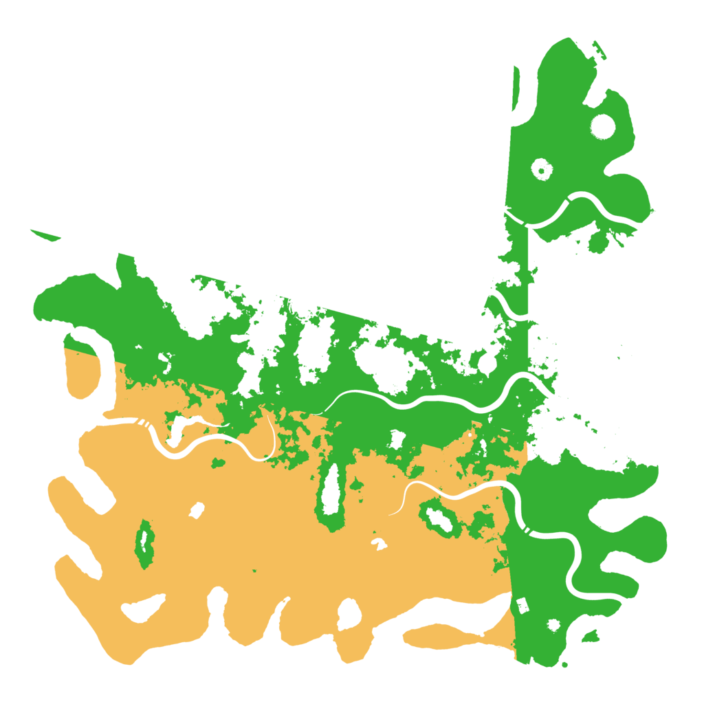 Biome Rust Map: Procedural Map, Size: 5000, Seed: 45387