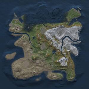 Thumbnail Rust Map: Procedural Map, Size: 3285, Seed: 1337, 14 Monuments