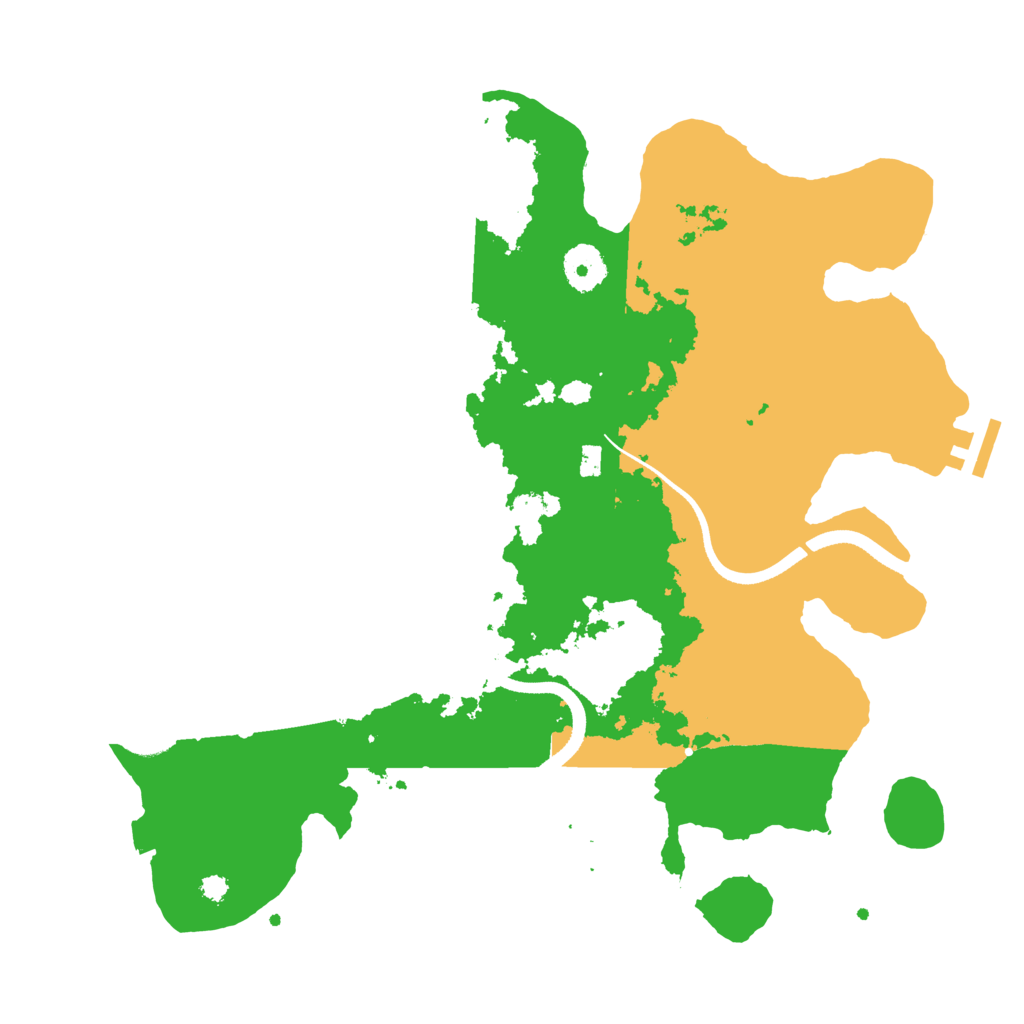 Biome Rust Map: Procedural Map, Size: 3500, Seed: 1946754218
