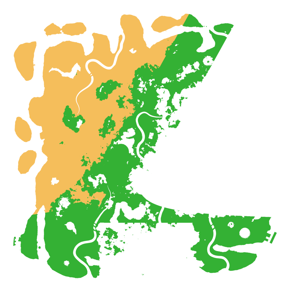 Biome Rust Map: Procedural Map, Size: 5000, Seed: 1216320463