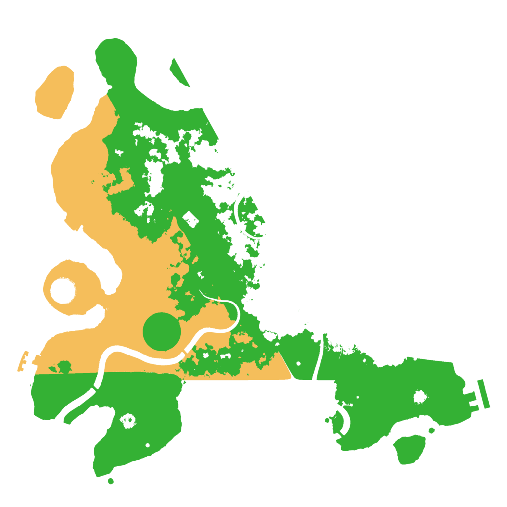 Biome Rust Map: Procedural Map, Size: 3500, Seed: 1121311938