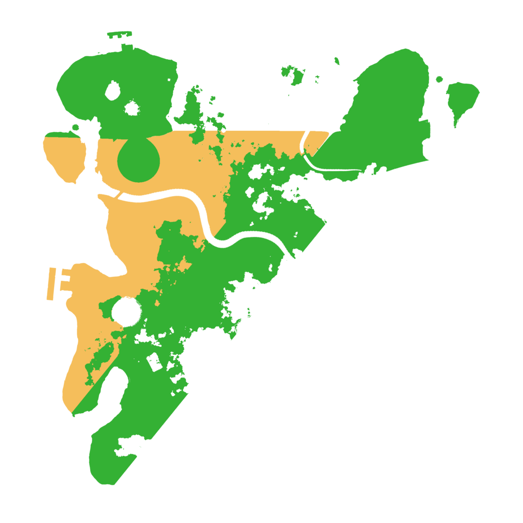 Biome Rust Map: Procedural Map, Size: 3250, Seed: 497292151