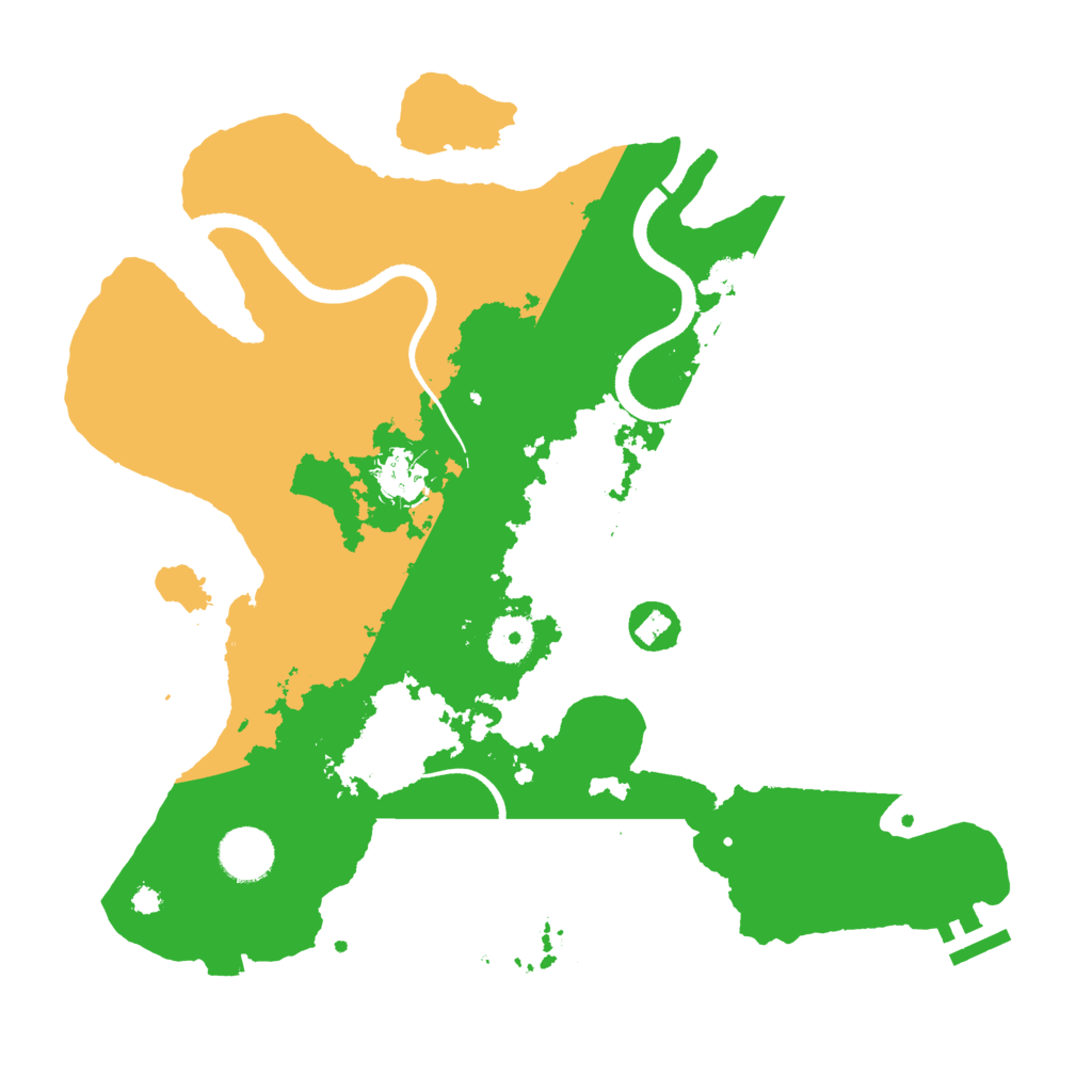 Biome Rust Map: Procedural Map, Size: 3500, Seed: 128988902