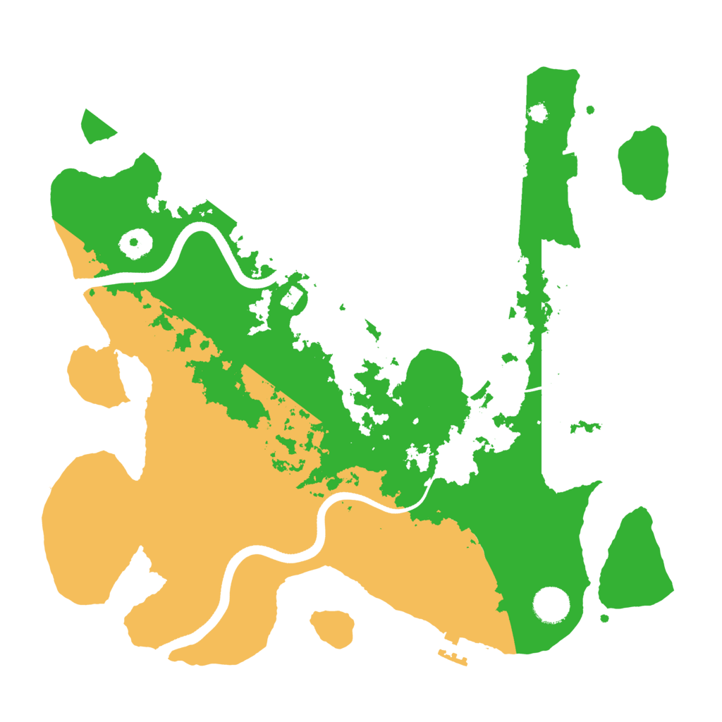 Biome Rust Map: Procedural Map, Size: 3500, Seed: 1696329491