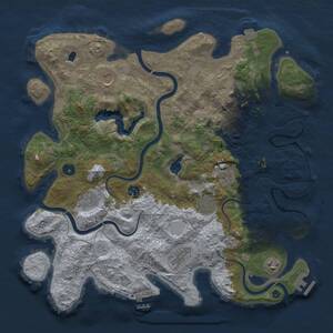 Thumbnail Rust Map: Procedural Map, Size: 4050, Seed: 1939467501, 15 Monuments