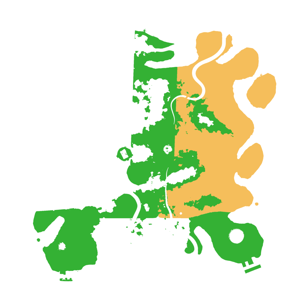 Biome Rust Map: Procedural Map, Size: 3500, Seed: 1321396719