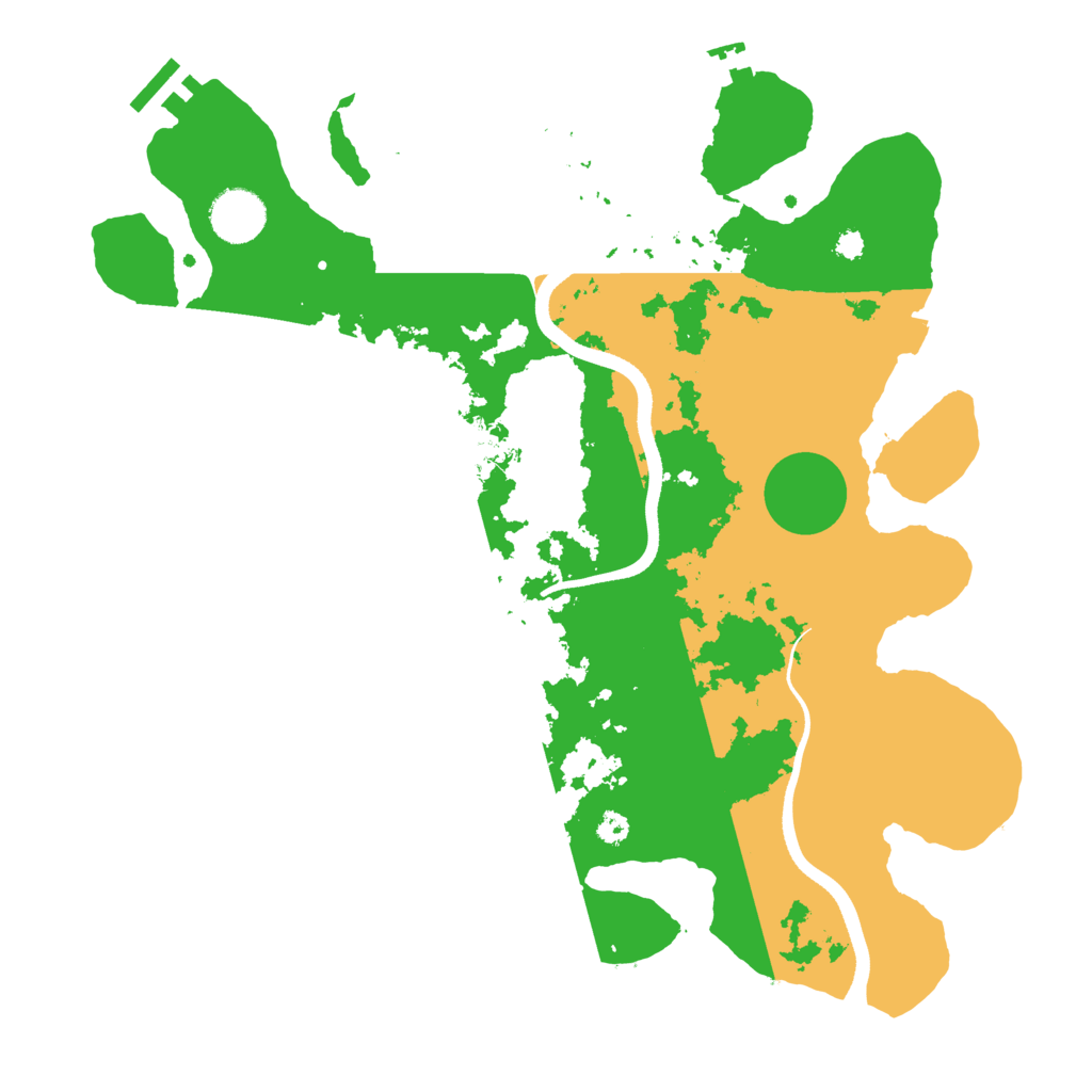 Biome Rust Map: Procedural Map, Size: 3500, Seed: 2029207126