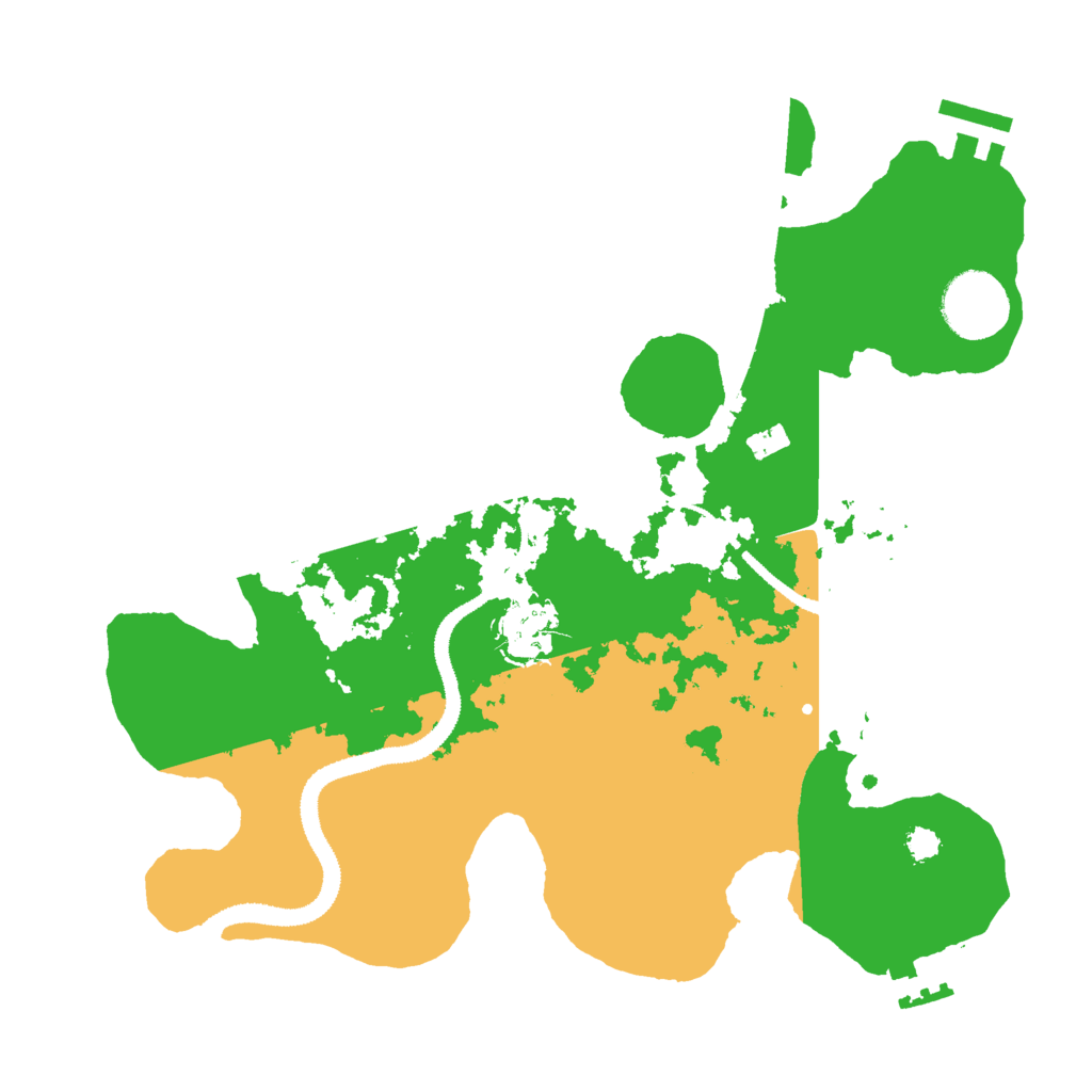 Biome Rust Map: Procedural Map, Size: 3000, Seed: 46580