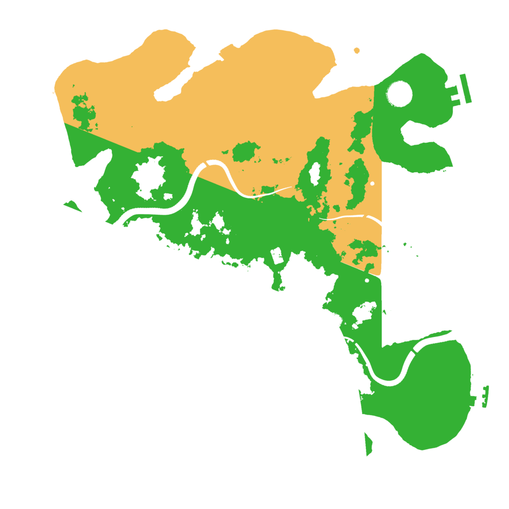 Biome Rust Map: Procedural Map, Size: 3500, Seed: 292948