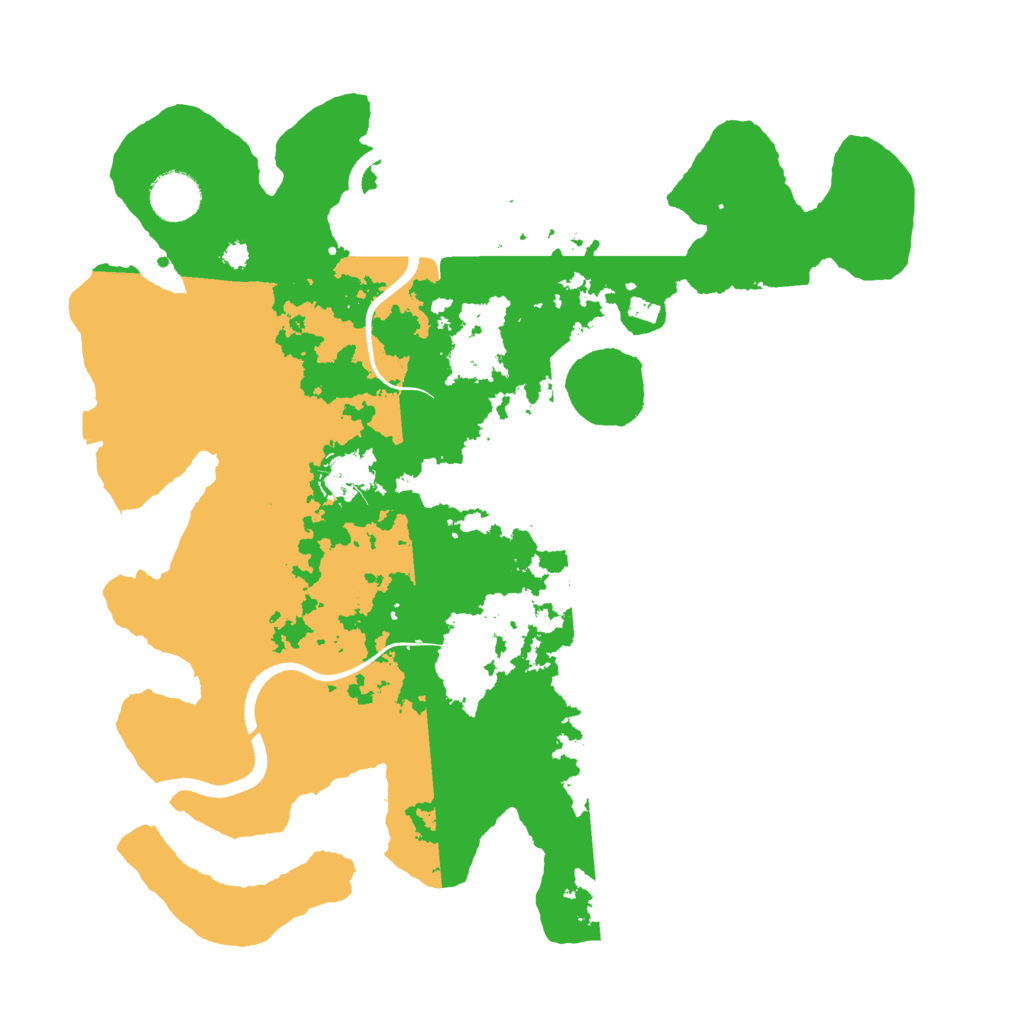 Biome Rust Map: Procedural Map, Size: 3600, Seed: 1073465807