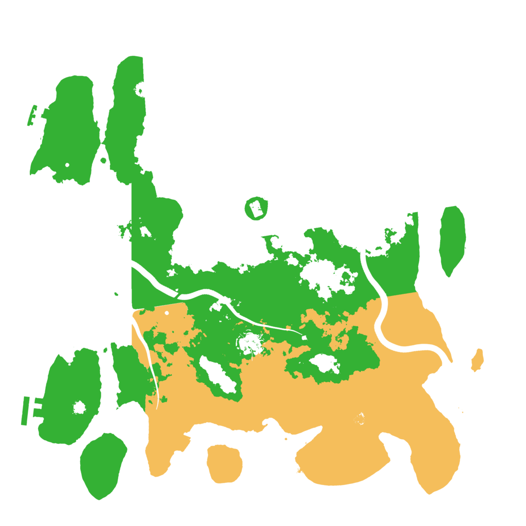 Biome Rust Map: Procedural Map, Size: 3700, Seed: 698659983
