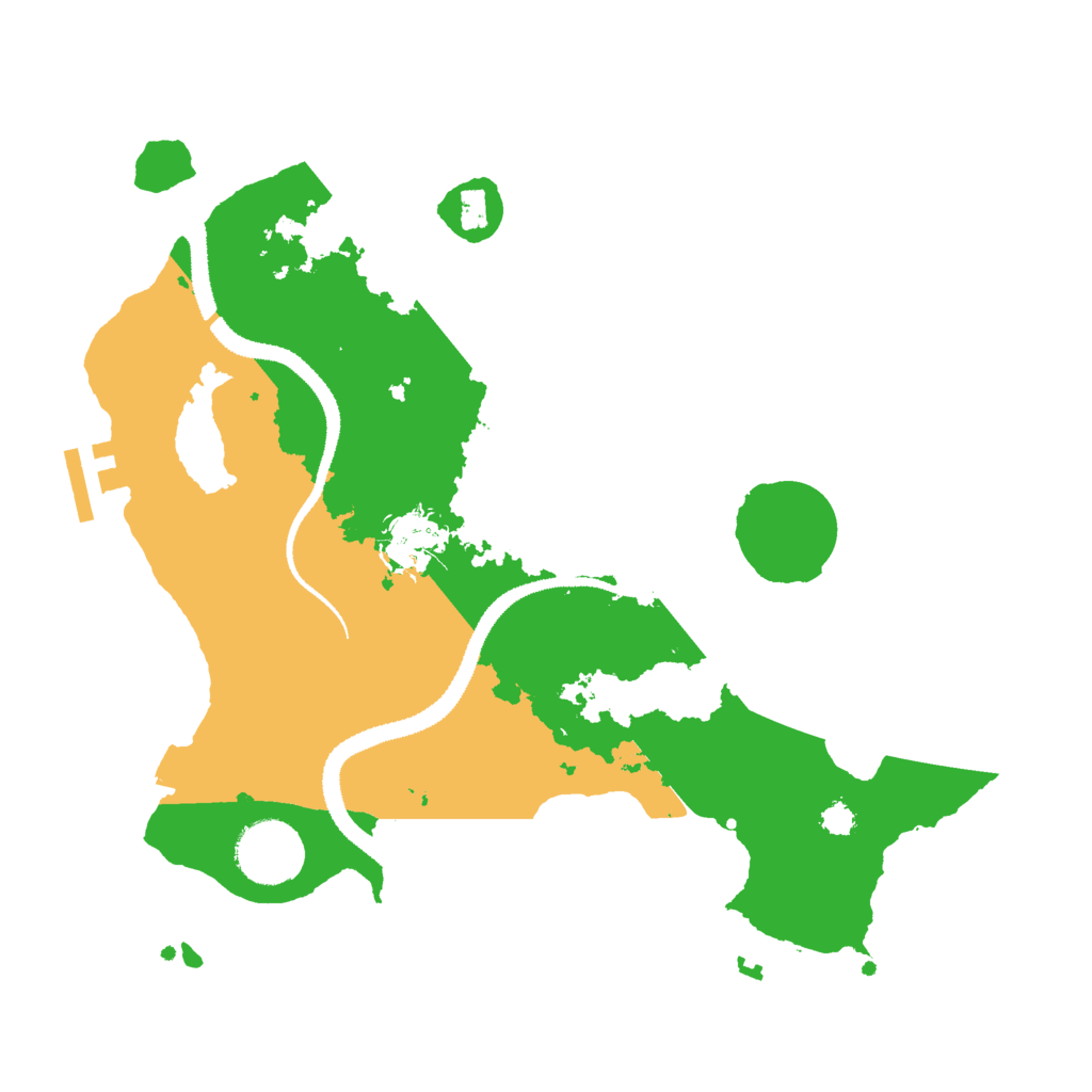Biome Rust Map: Procedural Map, Size: 3000, Seed: 52167063
