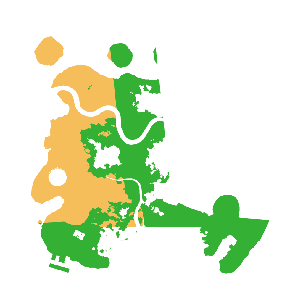 Biome Rust Map: Procedural Map, Size: 3000, Seed: 59544488