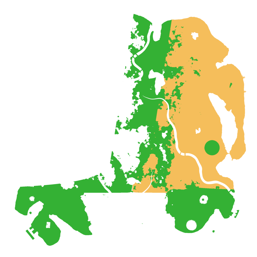 Biome Rust Map: Procedural Map, Size: 4500, Seed: 1327826775
