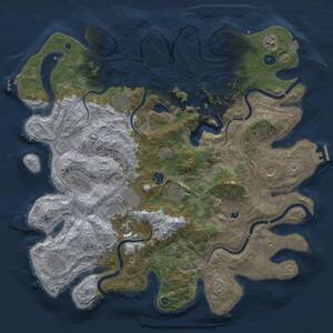 Thumbnail Rust Map: Procedural Map, Size: 4400, Seed: 1699810468, 15 Monuments