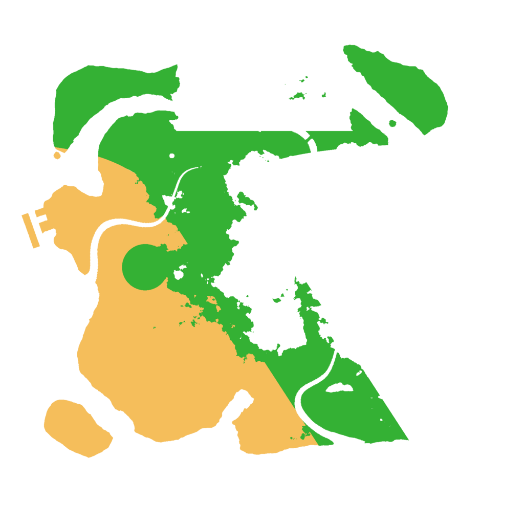Biome Rust Map: Procedural Map, Size: 3000, Seed: 1361192504