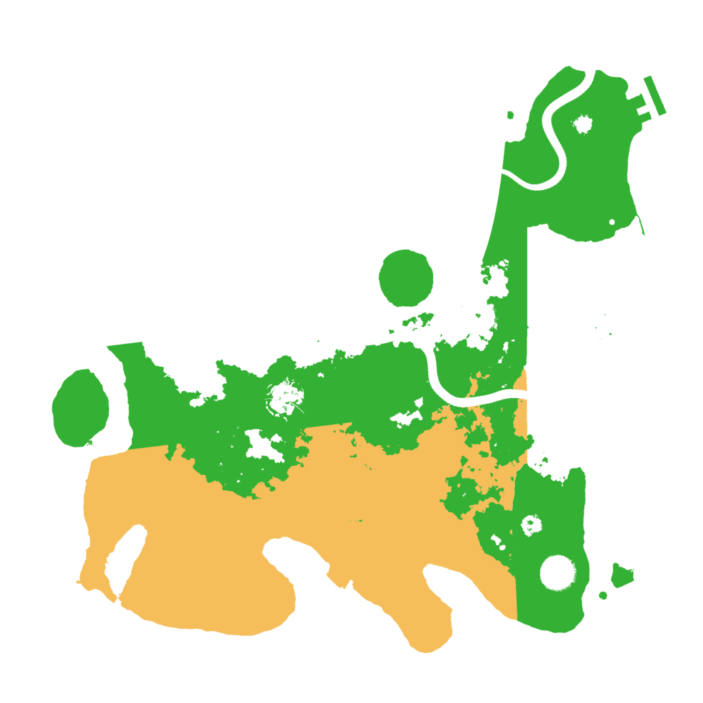 Biome Rust Map: Procedural Map, Size: 3500, Seed: 810304976