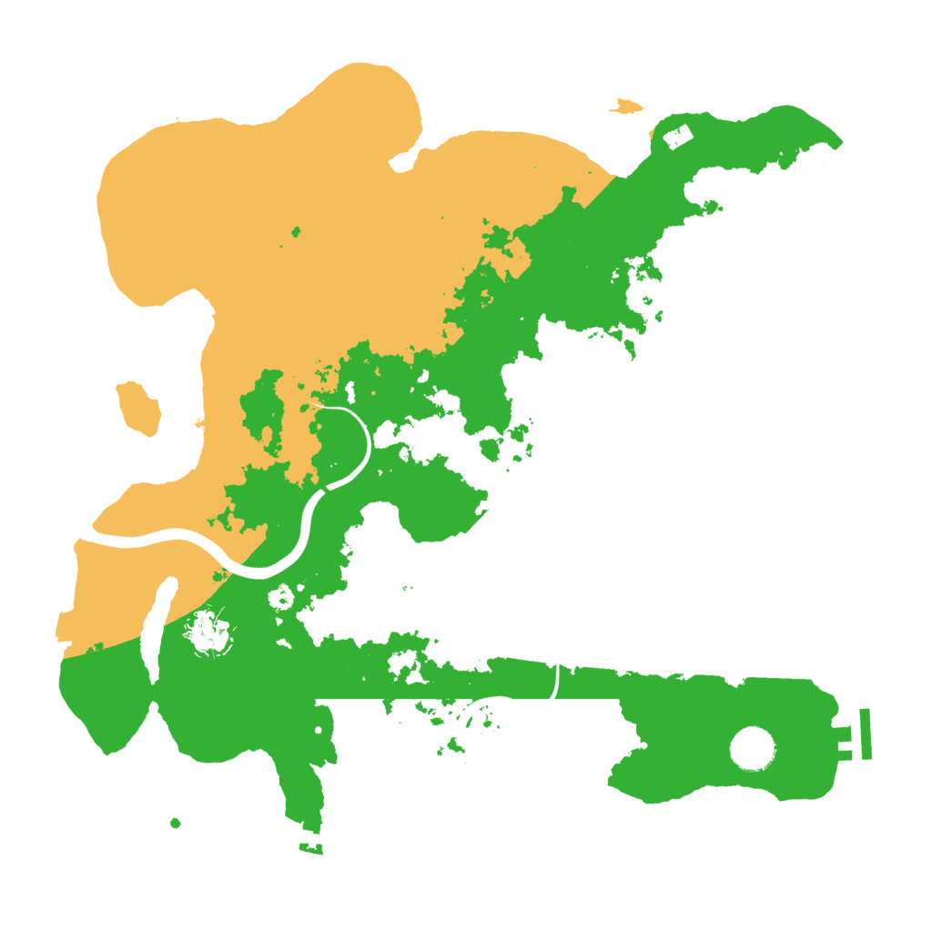 Biome Rust Map: Procedural Map, Size: 3700, Seed: 70016987