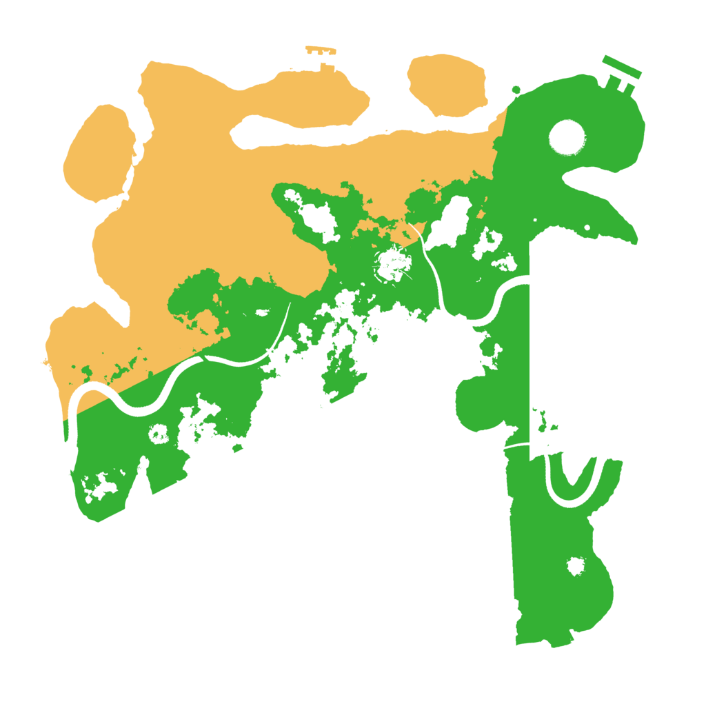 Biome Rust Map: Procedural Map, Size: 3500, Seed: 428027